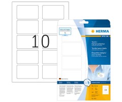Tekstiilist etiketid Herma - 80x50mm, 20 lehte